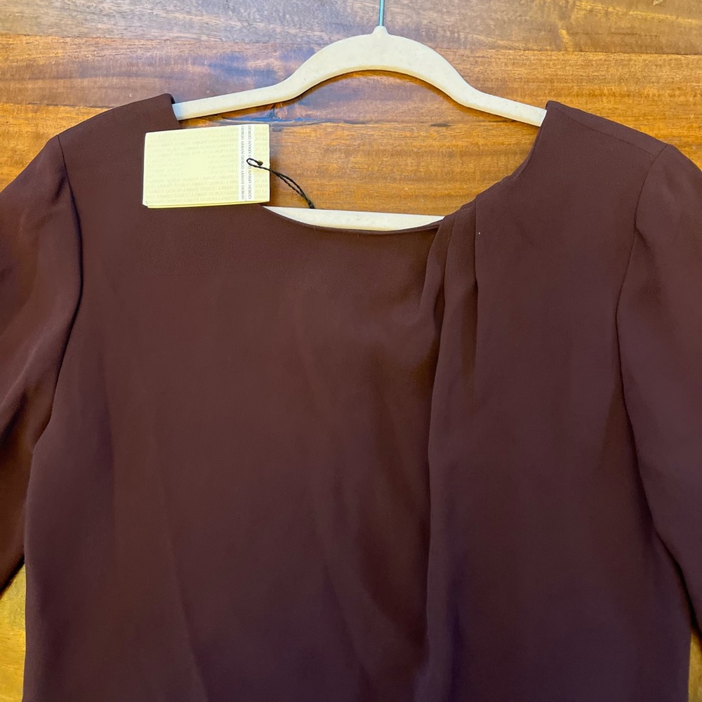 NWT Emporio Armani Women’s Long Sleeve Dress Size 44 - Picture 5 of 10